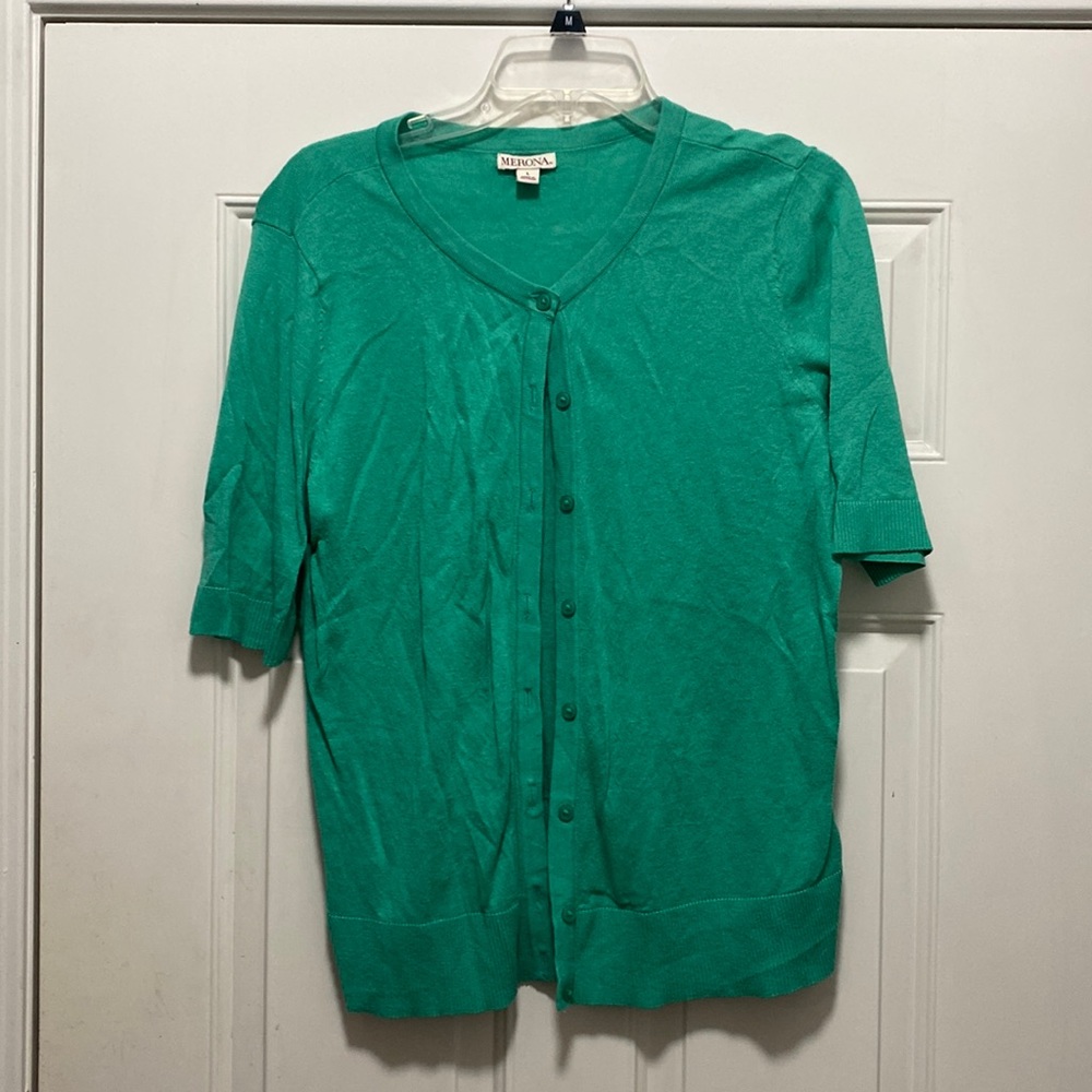 Merona shortsleeved cardigan sweater (large)